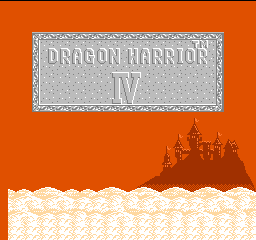 Dragon Warrior IV title screen for NES